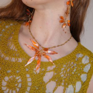 Collar Flora Naranja