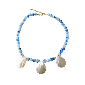 Collar Nácar Azul