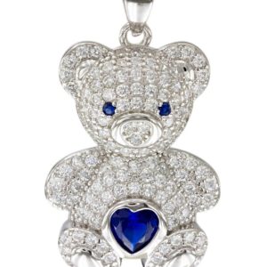 Collar osito plata