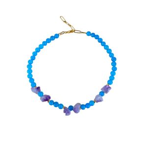 Collar Sand Azul Celeste