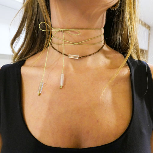 Collar Brillo Dorado - Imagen 3