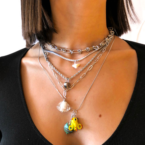 Collar Vibing Plateado - Imagen 3