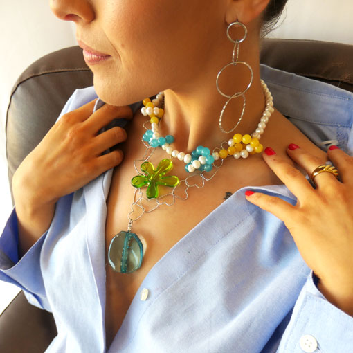 Collar Soleil Azul - Imagen 3