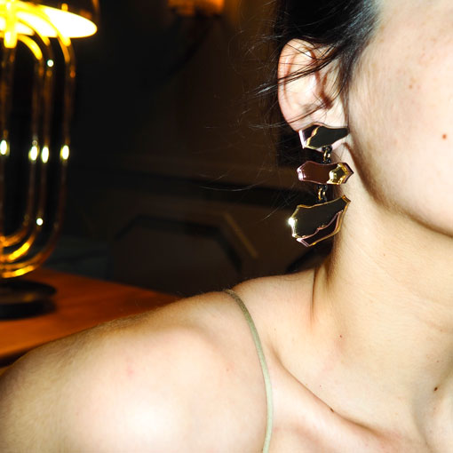 Pendientes Glaciar Oro Rosa - Imagen 3