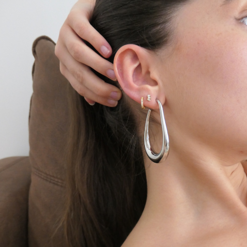 Pendientes Virginia Plata - Imagen 3