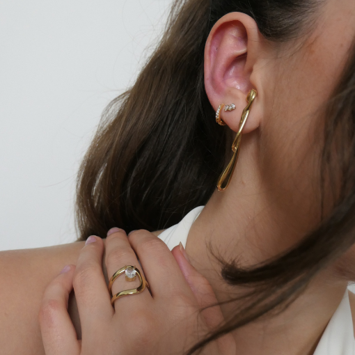 Pendientes Orfeo Dorados - Imagen 3