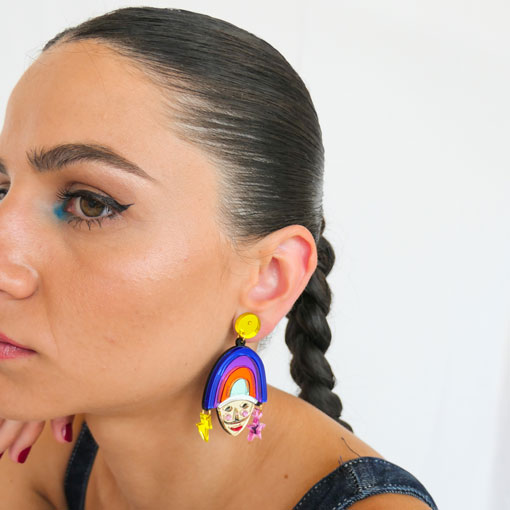 Pendientes Peliqueiro Azul - Imagen 3