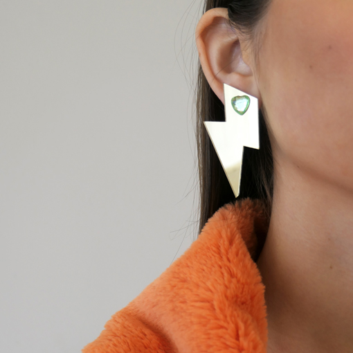 Pendientes Rayo Dorado - Imagen 4
