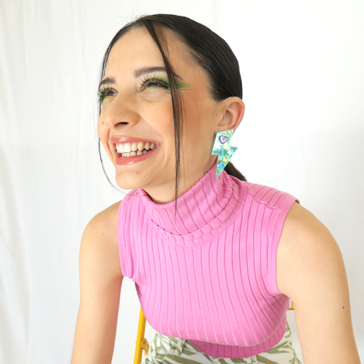 Pendientes Rayo Verde - Imagen 3