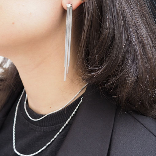 Collar Cora Plateado - Imagen 3