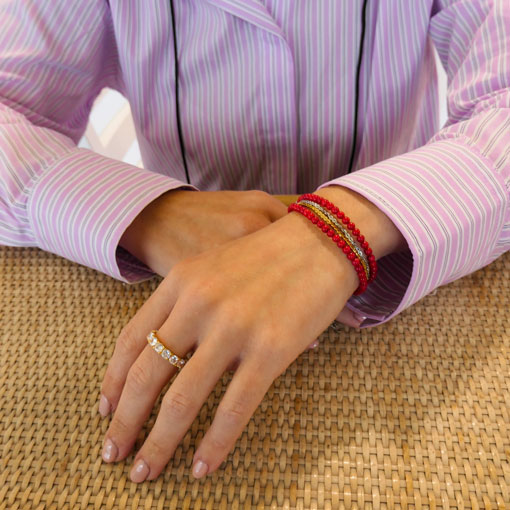 Pulsera Coralina Plateado - Imagen 3