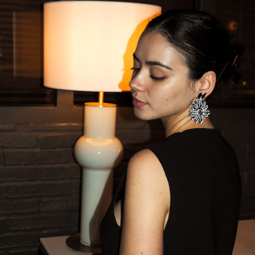 Pendientes Disko Plateados - Imagen 3