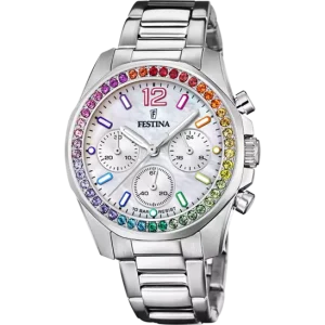 RELOJ DE MUJER FESTINA RAINBOW F20606/2 CON ESFERA BEIGE