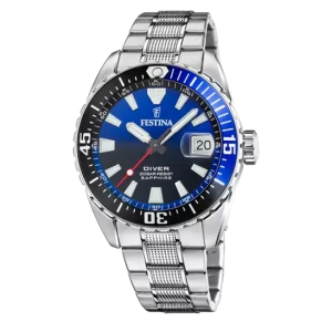 RELOJ FESTINA THE ORIGINALS F20669/5 AZUL CORREA DE ACERO INOXIDABLE 316L, HOMBRE