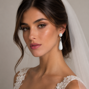 Pendientes de Novia de Nácar.