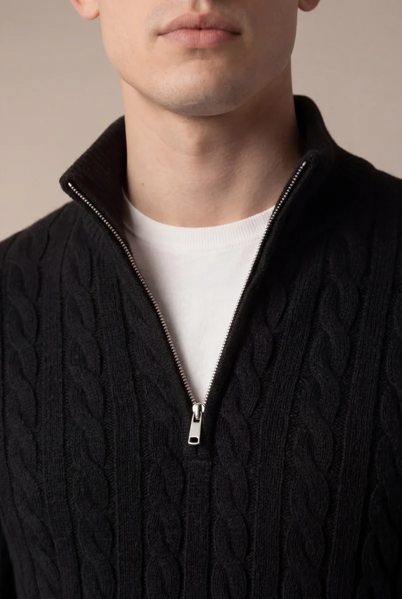 Sero Zip Knit Black - Imagen 5