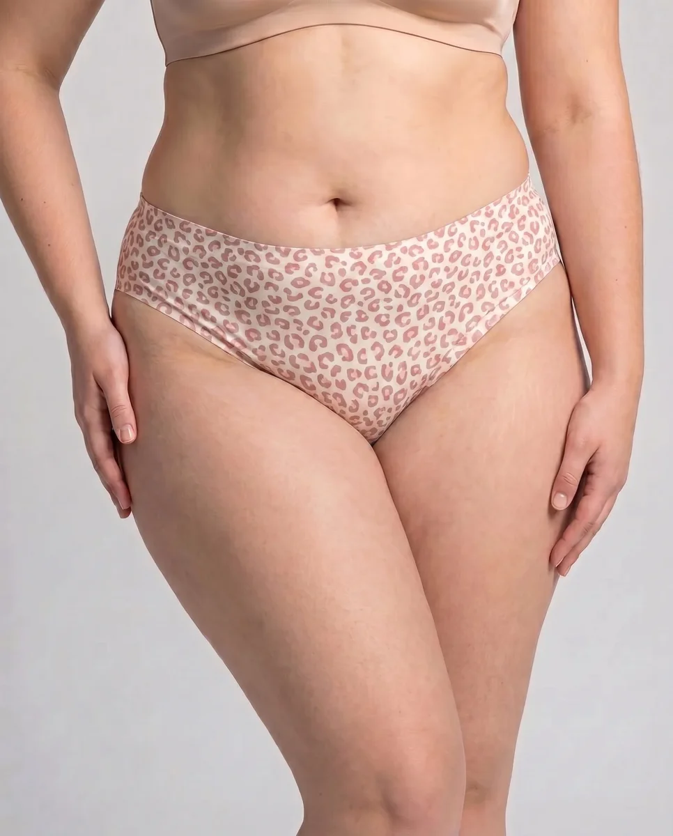 Panti Curvy Animal Print Algodón Stretch Cómodo Tallas Extras