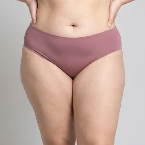 Panti Curvy Liso Rosa Algodón Stretch Cómodo Tallas Extras