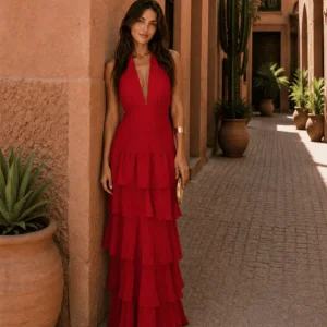 Vestido Manila en rojo