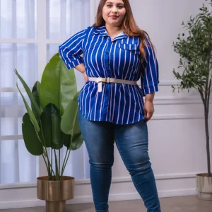 Jeans Curvy Skinny Deslavado Oscuro Estiliza Sofisticado