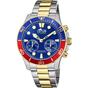 RELOJ LOTUS CONNECTED 18801/3 AZUL CORREA DE ACERO, HOMBRE