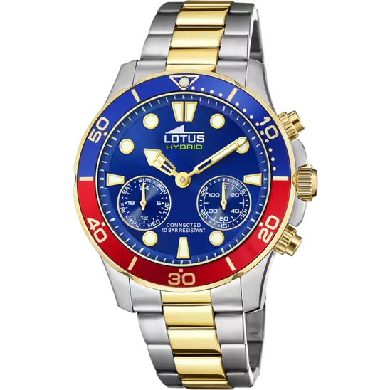 RELOJ LOTUS CONNECTED 18801/3 AZUL CORREA DE ACERO, HOMBRE