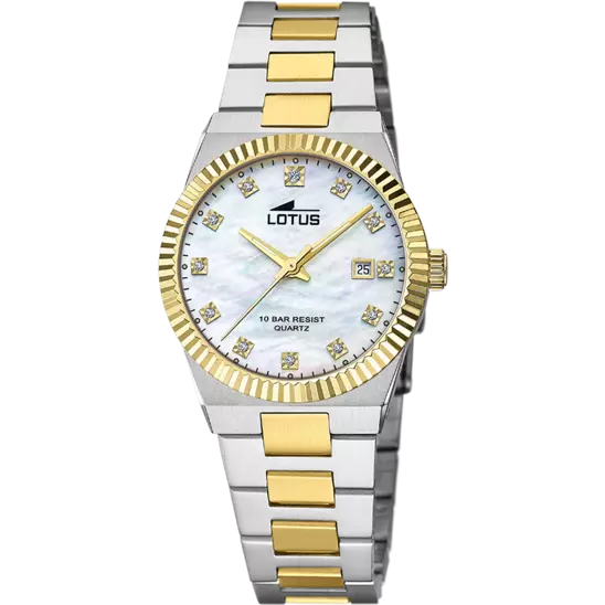 RELOJ LOTUS FREEDOM 18839/1 CREMA CORREA DE ACERO INOXIDABLE 316L, MUJER - Imagen 2