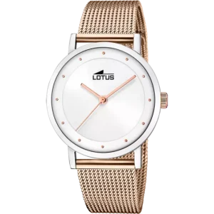 RELOJ LOTUS 18878/2 GRIS PLATA CORREA DE ACERO INOXIDABLE 316L, MUJER