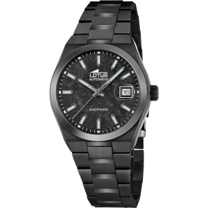 Reloj Lotus Automatic 19063/1 negro brazalete de acero inoxidable
