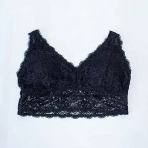 Bralette Curvy Encaje con Copa Soporte Suave Femenino
