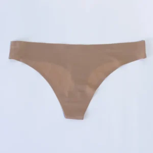 Tanga Curvy Sin Costura Invisible Beige Negro Tallas Extras