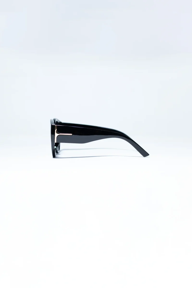 Lentes Estilo Prada Negros Statement Fashion Plus-Friendly - Imagen 3