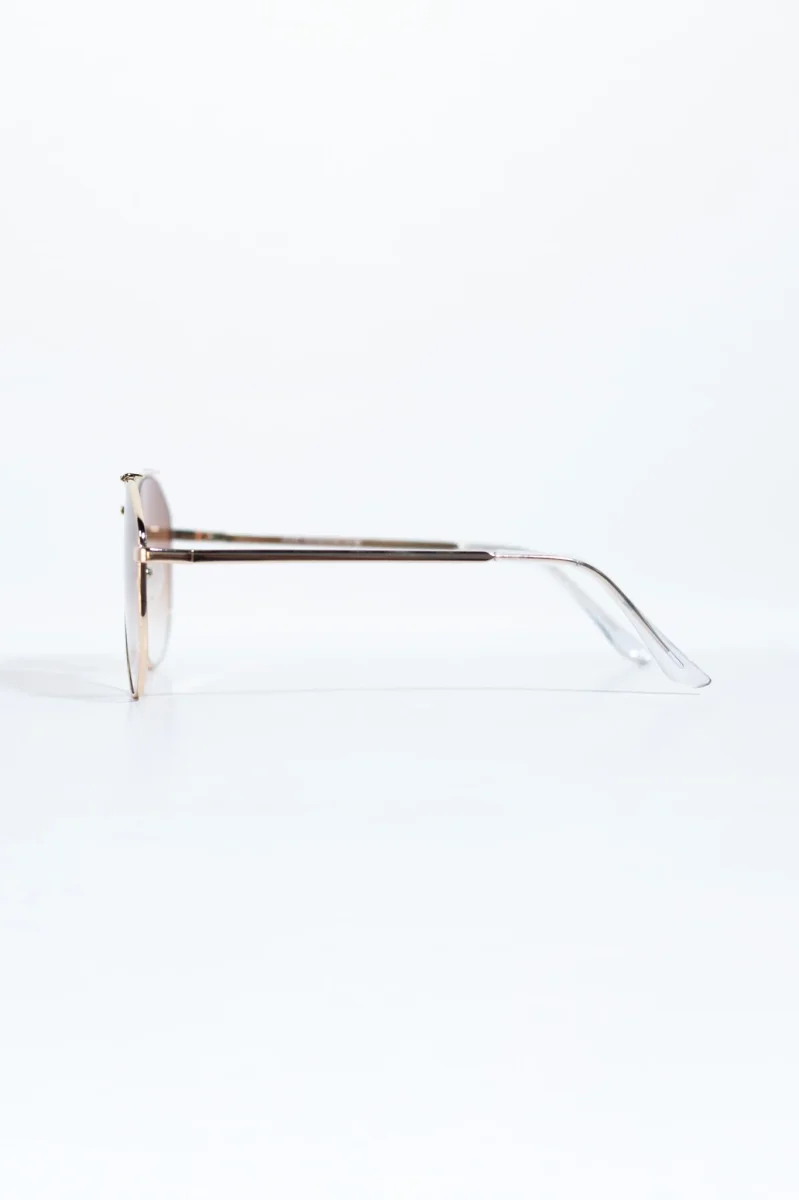 Lentes tipo aviador cafe - Imagen 3