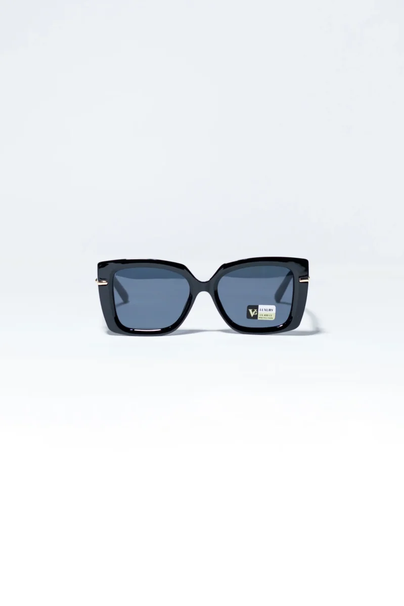 Lente cuadrado negro