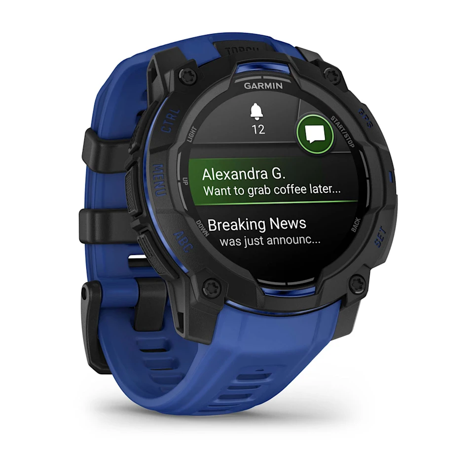 Instinct® 3 – 45 mm, AMOLED Negro con correa de color azul Supernova, Nº Ref: 010-02936-03 - Imagen 3