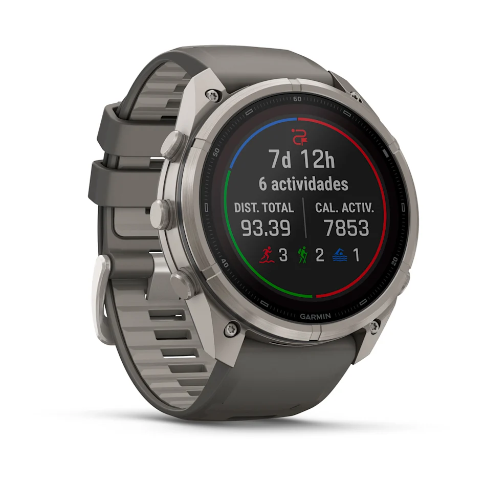 fēnix® 9 Pro – inReach®, Solar, 51mm Titanio con correa de silicona en gris, nº ref: 010-04339-01 - Imagen 3