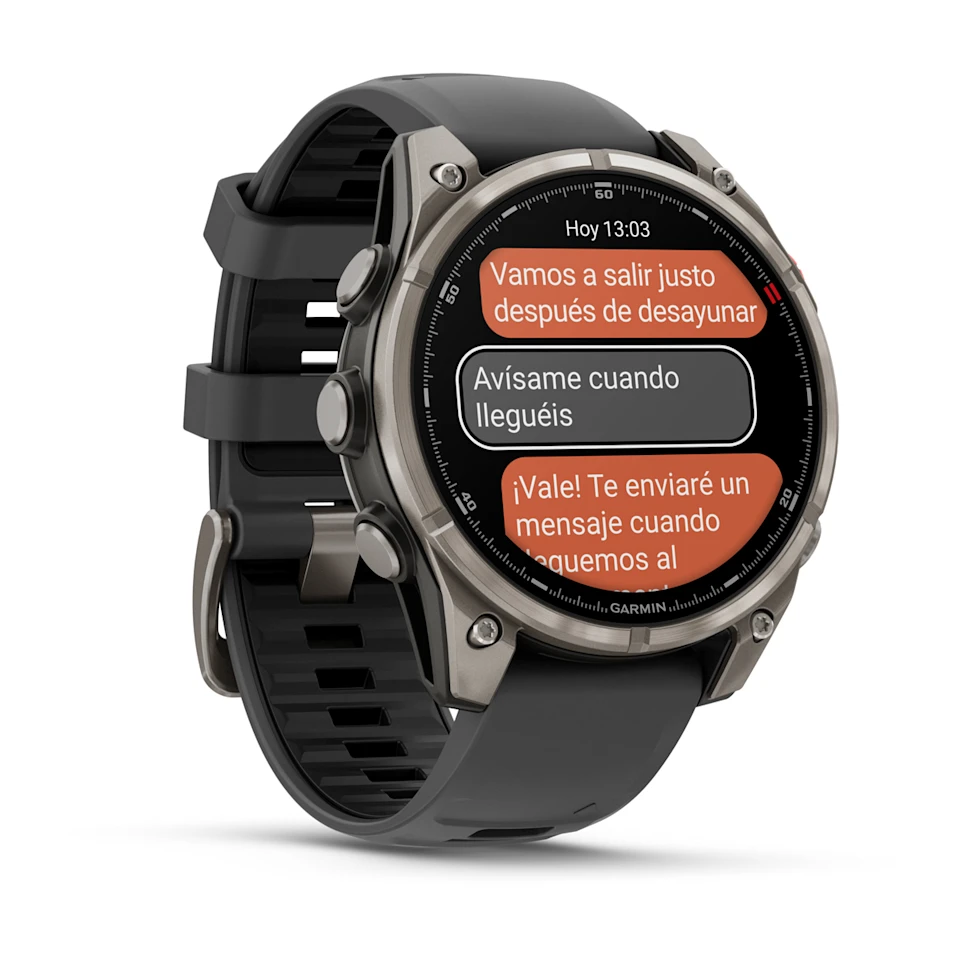 fēnix® 8 Pro – 47 mm, AMOLED Sapphire, titanio con correa de silicona en negro/gris Ref: 010-03198-11 - Imagen 3