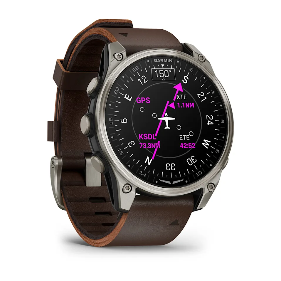 D2™ Mach 2 – 47 mm Titanium with Oxford Brown Leather Band nº ref: 010-02904-31 - Imagen 3