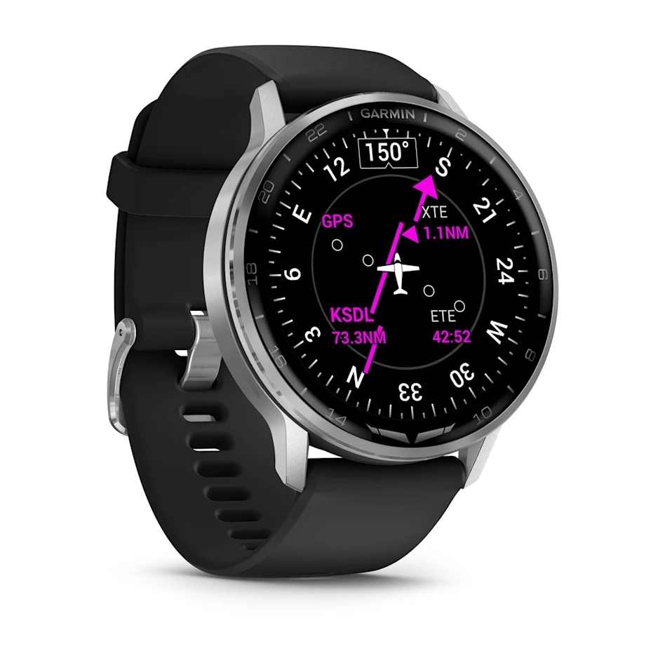 D2™ Air X15 Silver with Black Silicone Band, Nº Ref: 010-03014-50 - Imagen 3