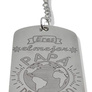 Llavero en acero para el padre.
