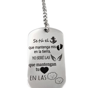 Llavero frase de amor dibus