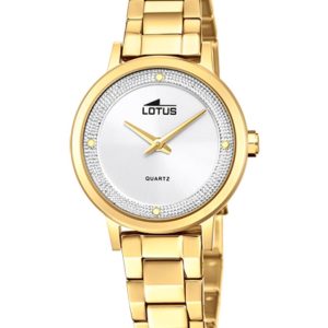 Reloj Lotus mujer dorado.