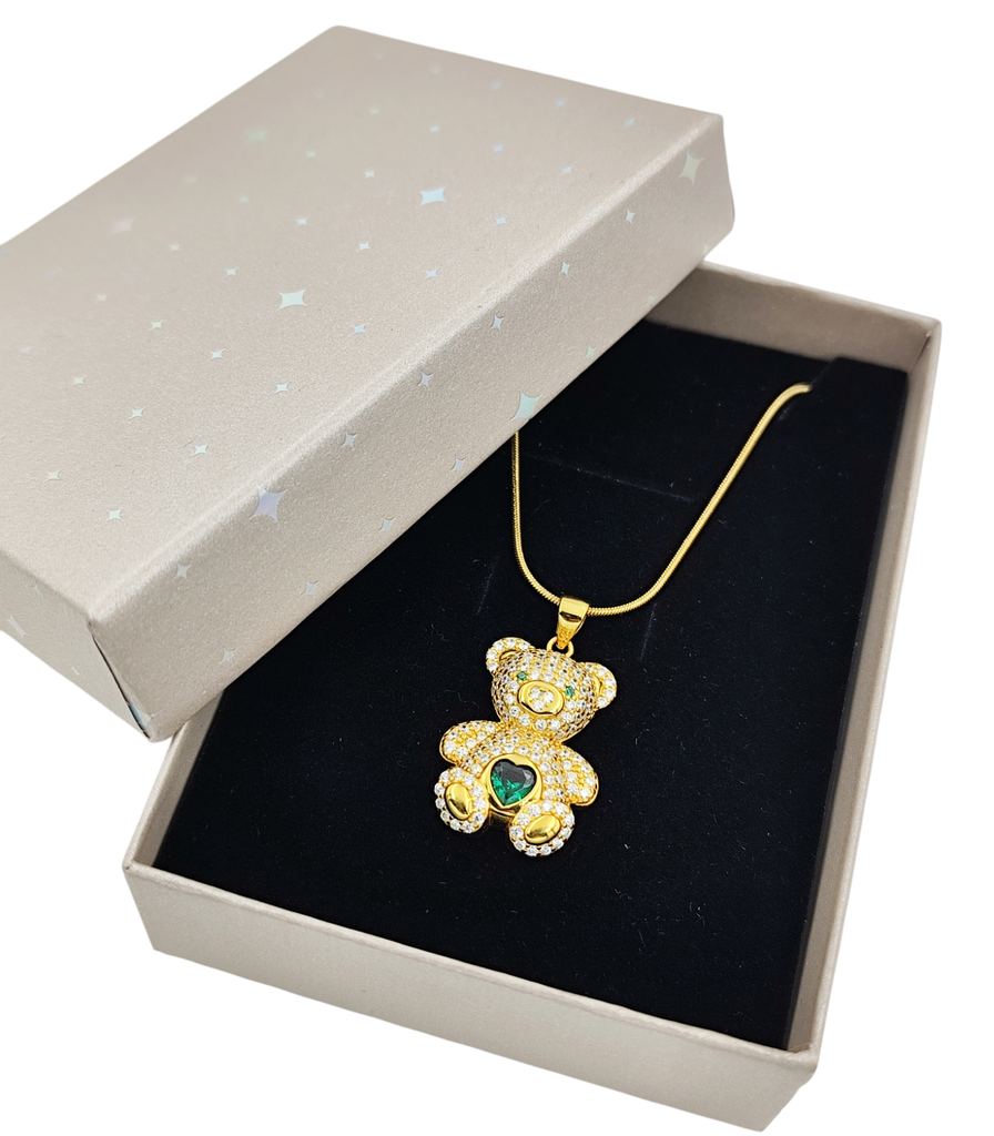 Collar osito dorado - Imagen 4