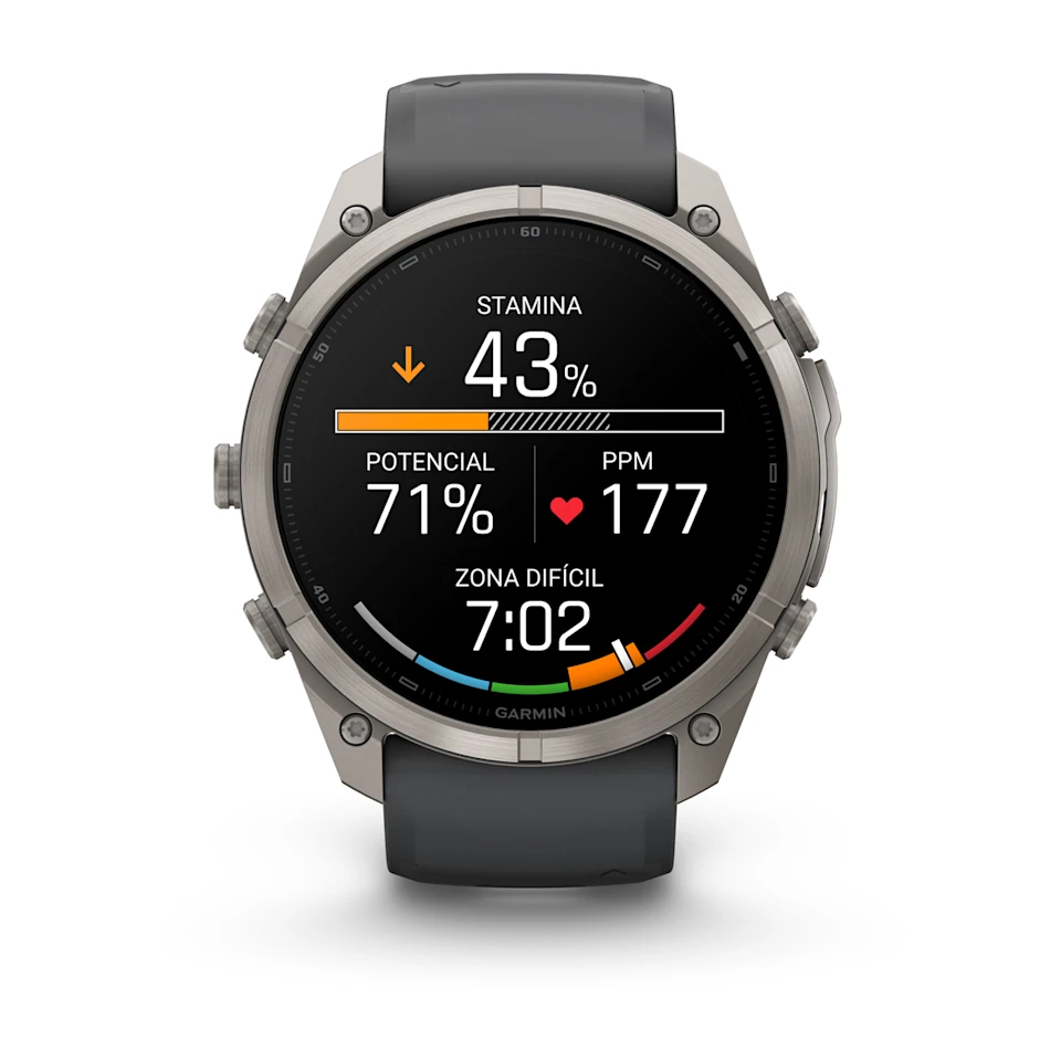 fēnix® 9 Pro – 47mm Titanio Amoled Inreach con correa de silicona gris, nº ref: 010-04336-21 - Imagen 5