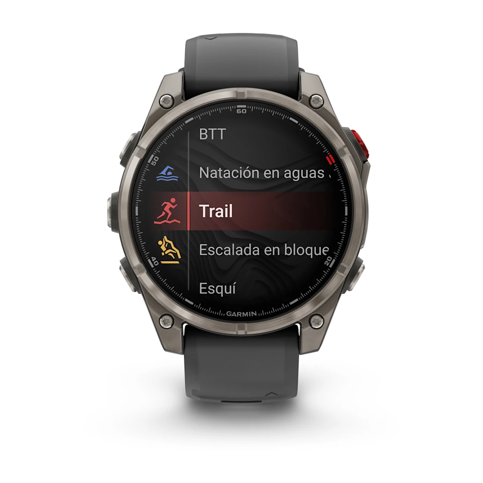 fēnix® 8 Pro – 47 mm, AMOLED Sapphire, titanio con correa de silicona en negro/gris Ref: 010-03198-11 - Imagen 4