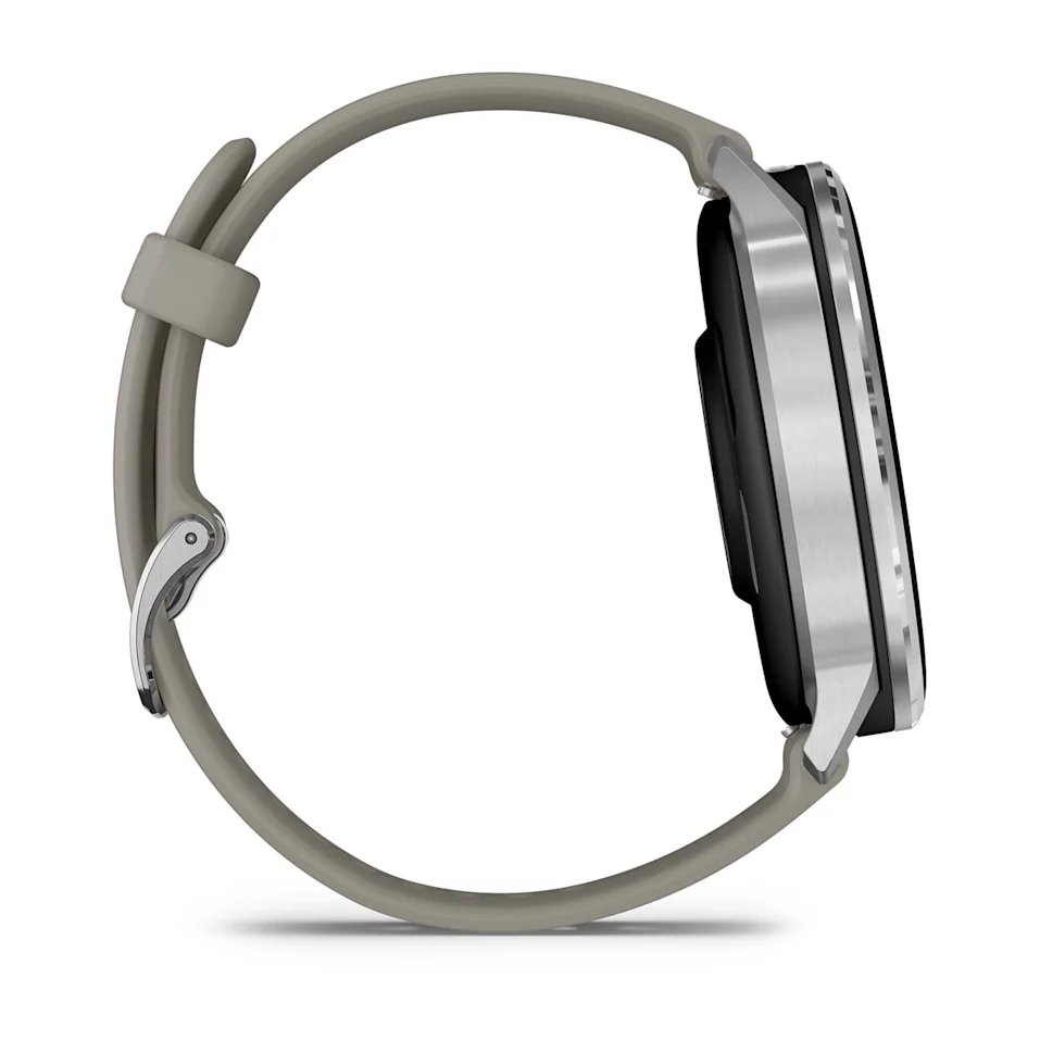 Venu® 4 – 45 mm Bisel plateado con correa de silicona gris. Nº Ref: 010-03014-01 - Imagen 5