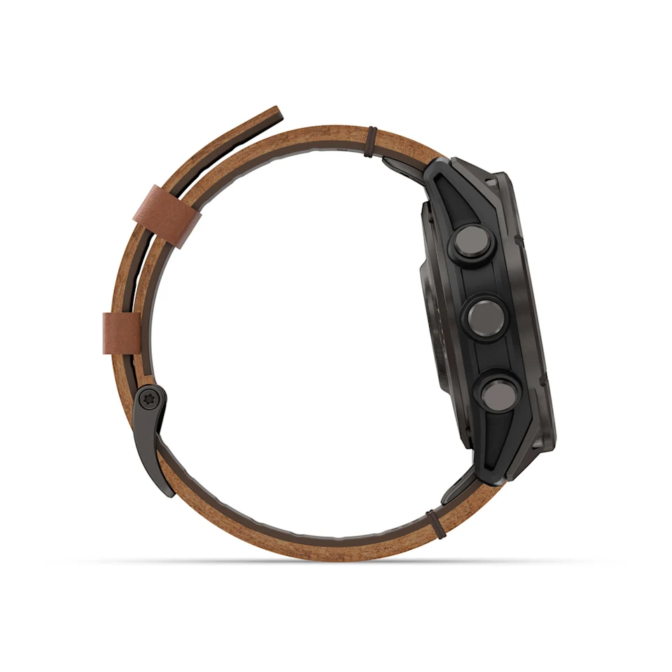 fēnix® 8 Pro – 47 mm, AMOLED Sapphire, Titanio con revestimiento de DLC con correa de cuero Ref: 010-03198-40 - Imagen 5