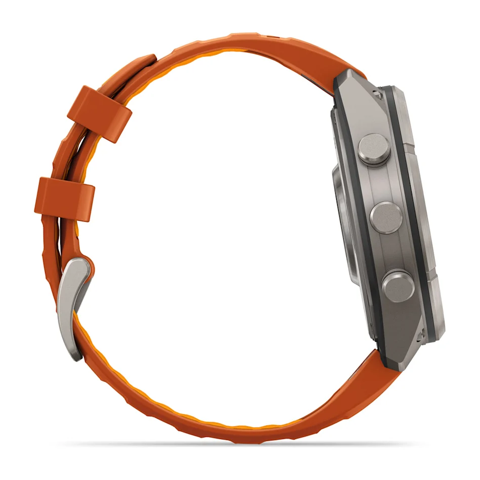 fēnix® 9 Pro – inReach®, 47mm Amoled Titanio con correa de silicona en naranja/naranja claro, nº ref: 010-04336-01 - Imagen 5