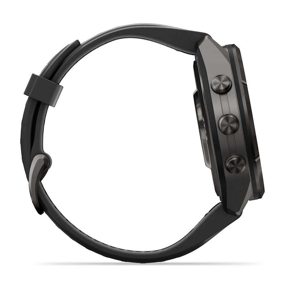 fēnix® 9 Pro – inReach®, 43mm Amoled Titanio con revestimiento de DLC gris carbón con correa de silicona en negro, Ref: 010-04335-11 - Imagen 5