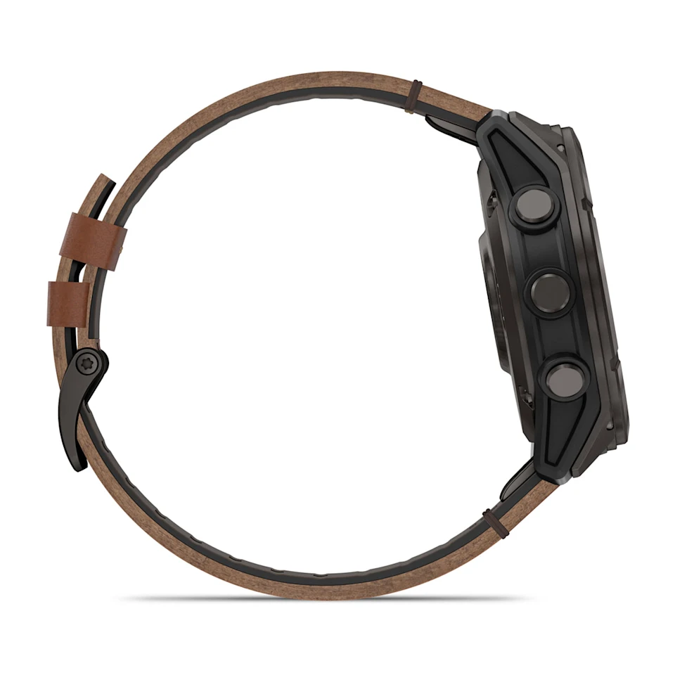 fēnix® 8 Pro – 51 mm, AMOLED Sapphire, Titanio con revestimiento de DLC con correa de cuero Ref: 010-03199-40 - Imagen 5